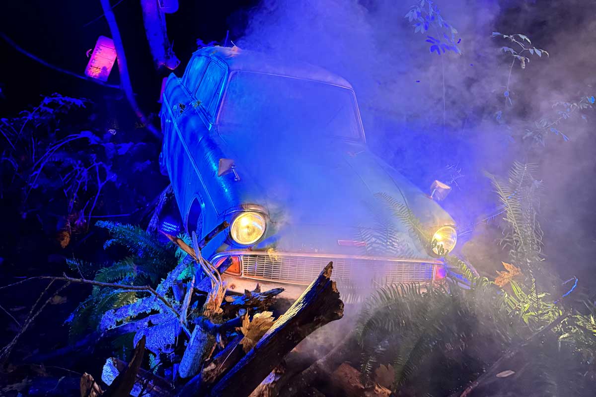 映画の中のさまざまな名場面を再現。2025年11月6日、バンクーバー市スタンレーパーク。Photo by Lala