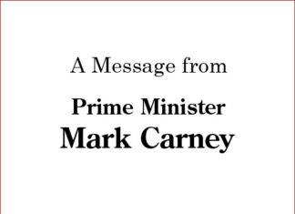 A Message from Mark Carney Prime Minister of Canada