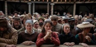 喪失と創作をめぐる静かな愛の物語『Hamnet(邦題:ハムネット)』(クロエ・ジャオ監督) Jessie Buckley stars as Agnes and Joe Alwyn as Bartholomew in director Chloé Zhao’s HAMNET Credit Agata Grzybowska / © 2025 FOCUS FEATURES LLC. ALL RIGHTS RESERVED.