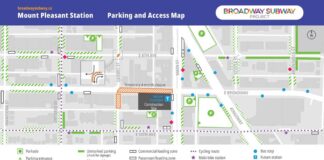 地下鉄建設でブロードウェイ通りの一部が通行止めに Broadway Subway Projectホームページより。