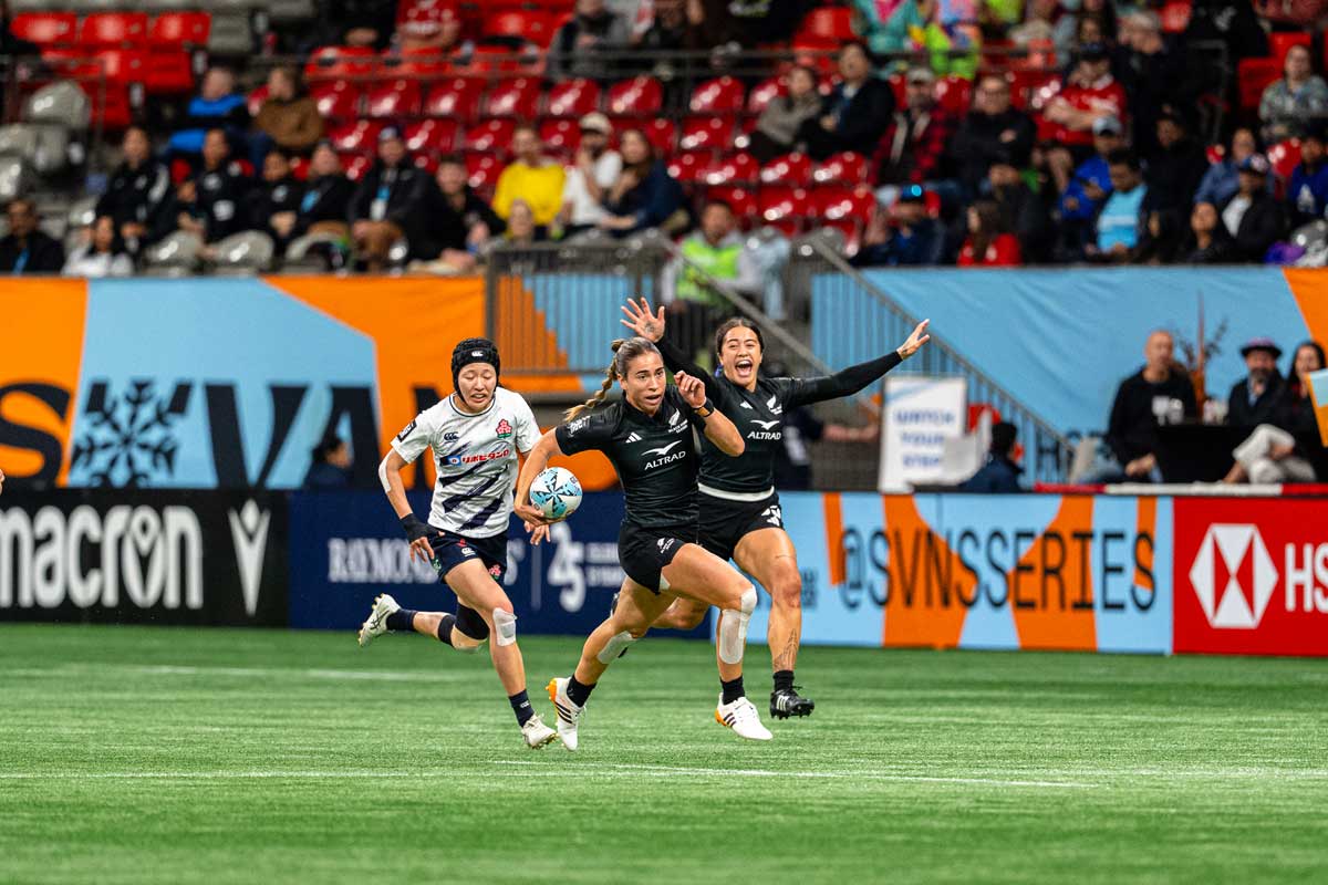 日本対ニュージーランド戦。2026年3月7日、BCプレース。Photo by HSBC SVNS Vancouver Official Website