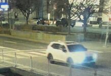 トロントで相次ぎ銃撃事件、アメリカ領事館とユダヤ教施設標的に 2026年3月10日にトロント市警が公開したアメリカ領事館を銃撃した容疑者が使用したと見られる白のホンダCR-V。Photo from Toronto Police Service website