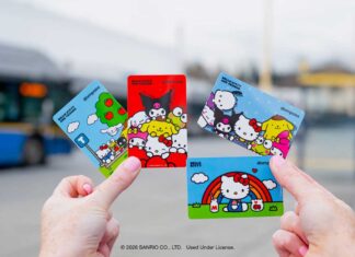 トランスリンク、ハローキティ・コンパスカードを発売 発売予定のトランスリンク・サンリオとコラボのコンパスカード。Photo by Translink