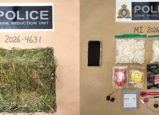 刑務所内で、芝生でカムフラージュされた禁制品発見 Photo from Mission RCMP
